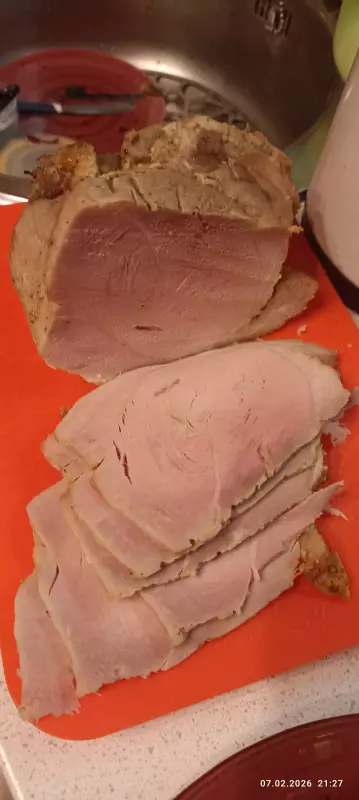 Буженина классическая, запеченная в духовке с паром и термощупом