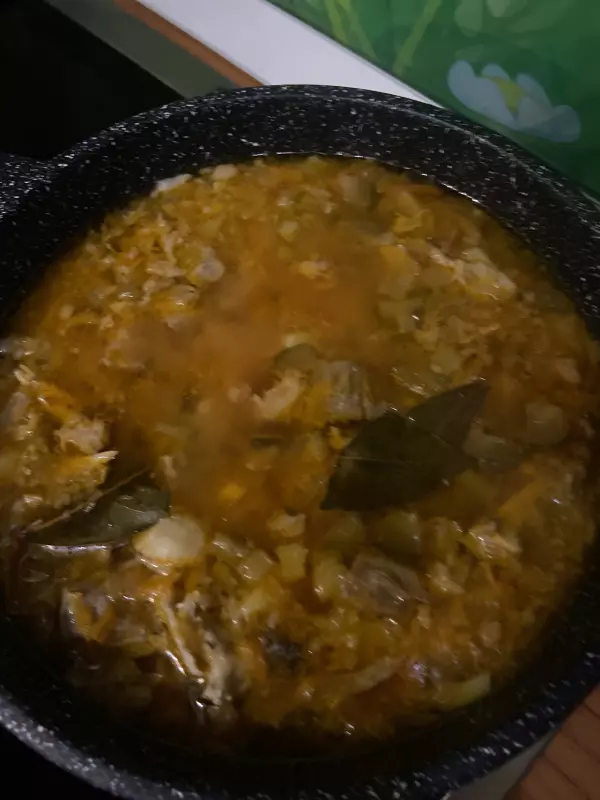 Рассольник на говяжьем бульоне