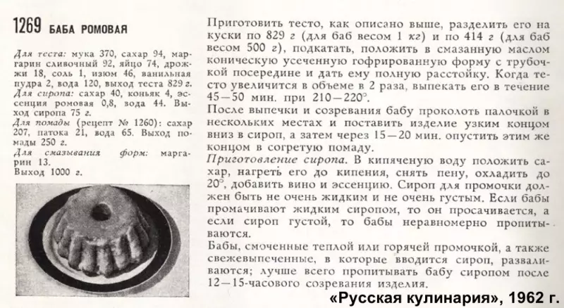 Ромовая баба (по ГОСТу)