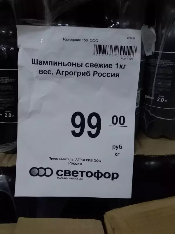 Покупки в магазинах экономкласса типа Светофор или Фикс Прайс