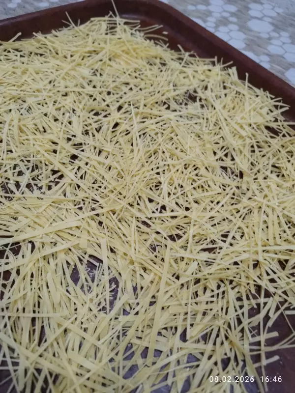 Лапша домашняя на желтках