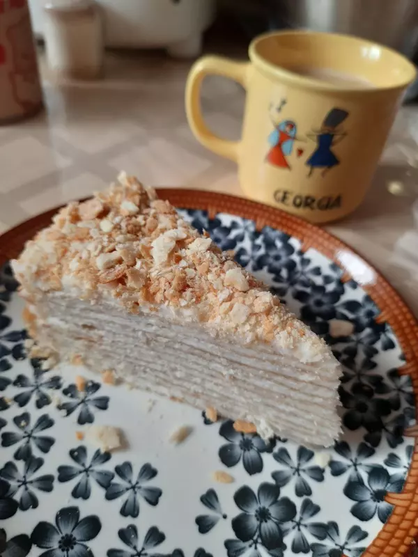 Постный кокосовый "Наполеон" (+видео)