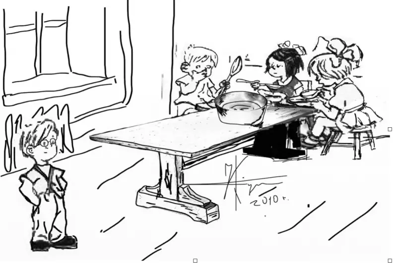 Солдатская столовая. Черныши