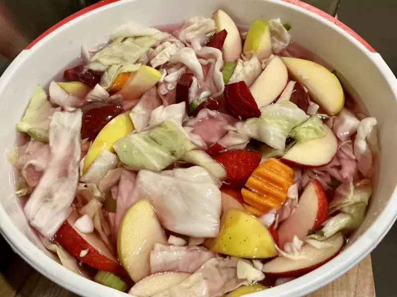 Капуста квашеная, хрустящая, грузинская, по рецепту Лазерсона