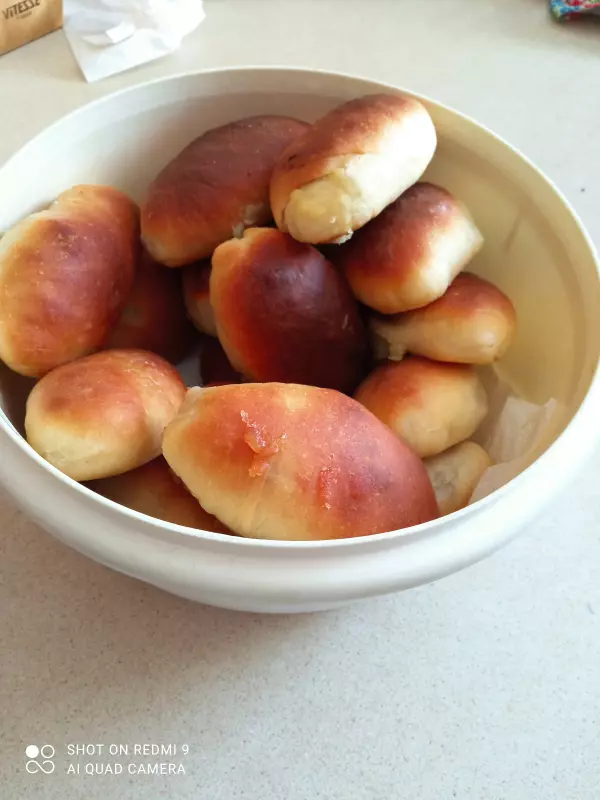 Пирожки, плюшки, ватрушки из теста на закваске (без промышленных дрожжей)