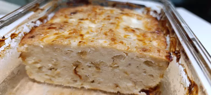 Тельное из судака, запеченное в форме