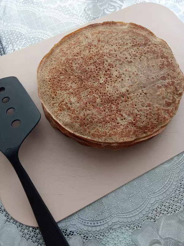 Блины из фиолетовой цельнозерновой муки