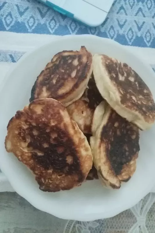 Оладушки дрожжевые пышные без яиц