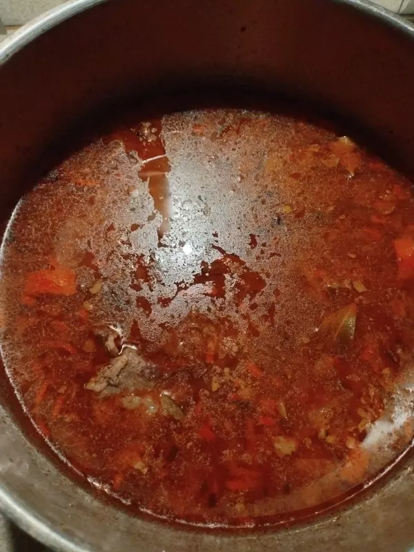 Рассольник на говяжьем бульоне