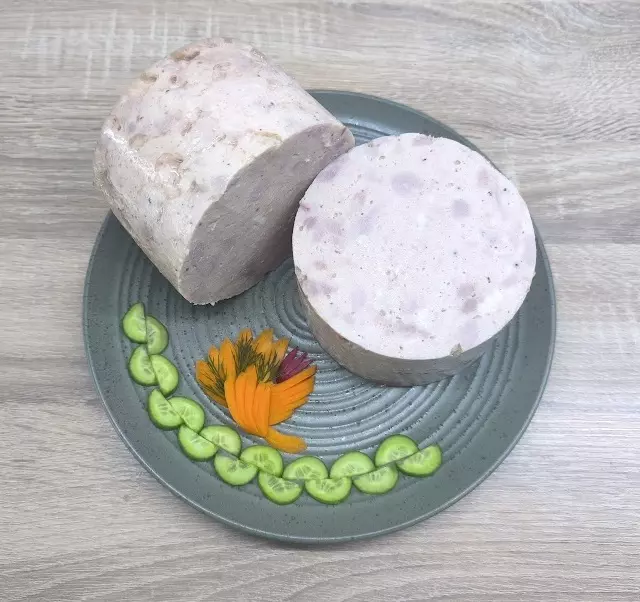 Ветчина из курицы и свинины в ветчиннице Tescoma