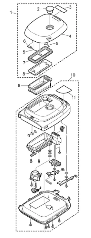 Болтается клапан дрожжевого диспенсера в ХП Panasonic  SD-ZB2512.