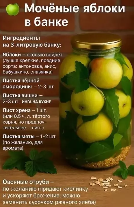 Кулинарная инфографика в рецептах
