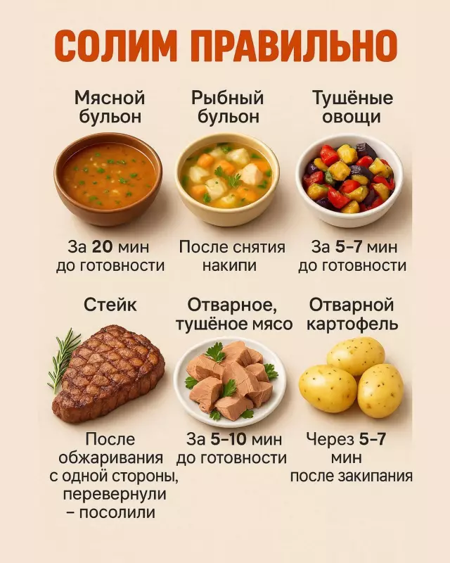 Кулинарная инфографика в рецептах
