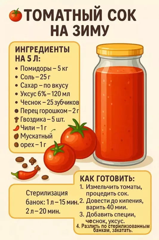 Кулинарная инфографика в рецептах