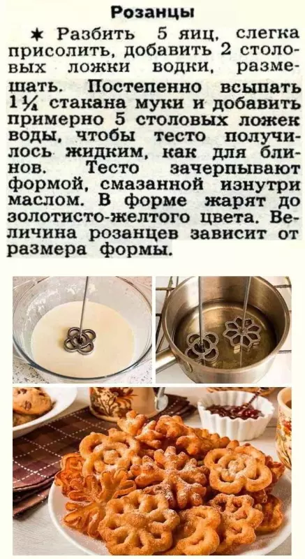 Кулинарная инфографика в рецептах