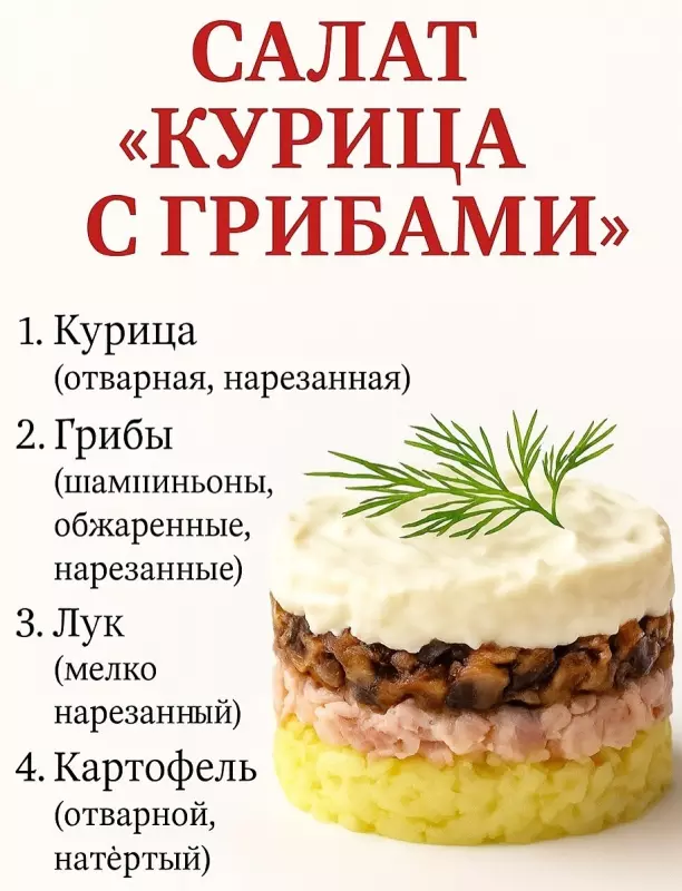 Кулинарная инфографика в рецептах
