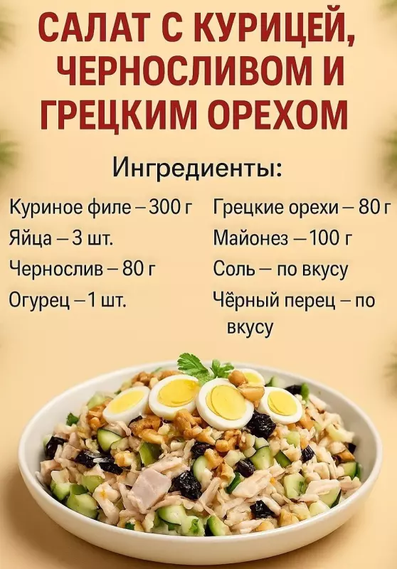 Кулинарная инфографика в рецептах