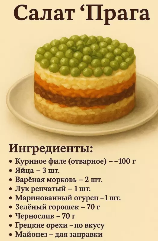 Кулинарная инфографика в рецептах