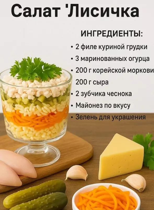 Кулинарная инфографика в рецептах