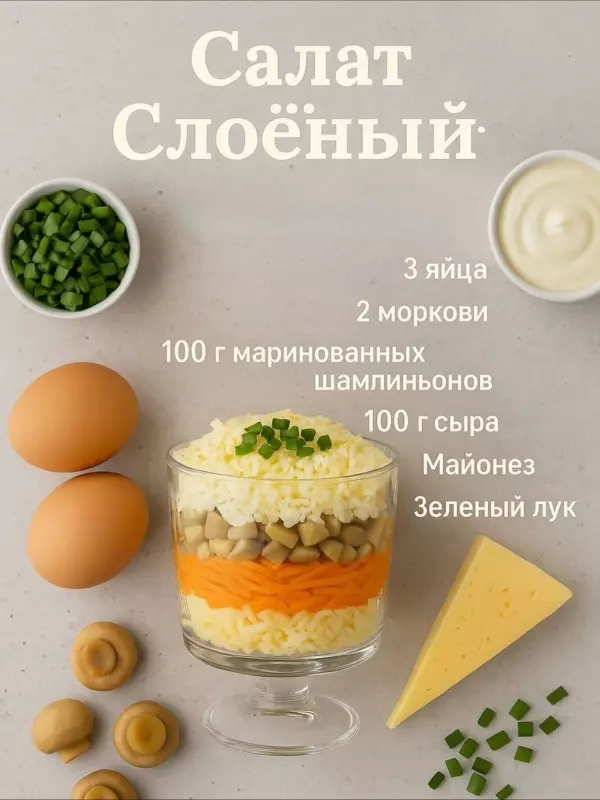 Кулинарная инфографика в рецептах