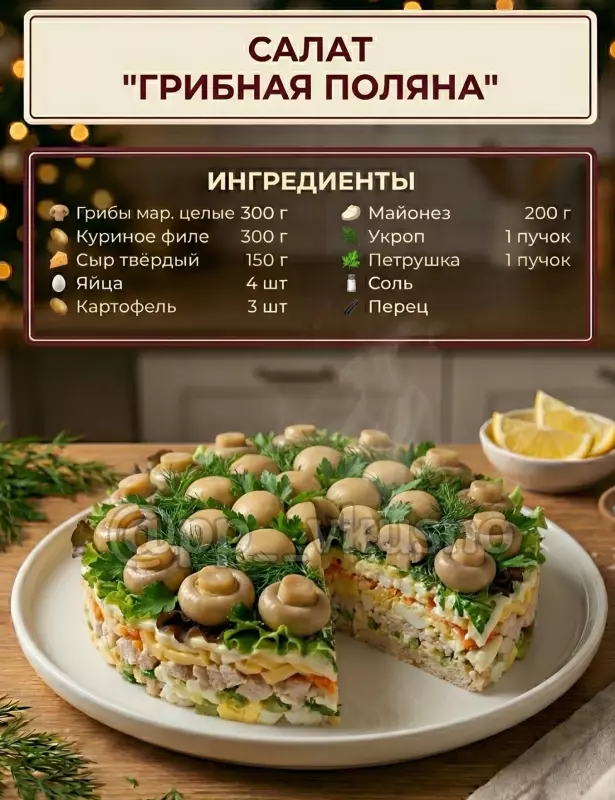 Кулинарная инфографика в рецептах