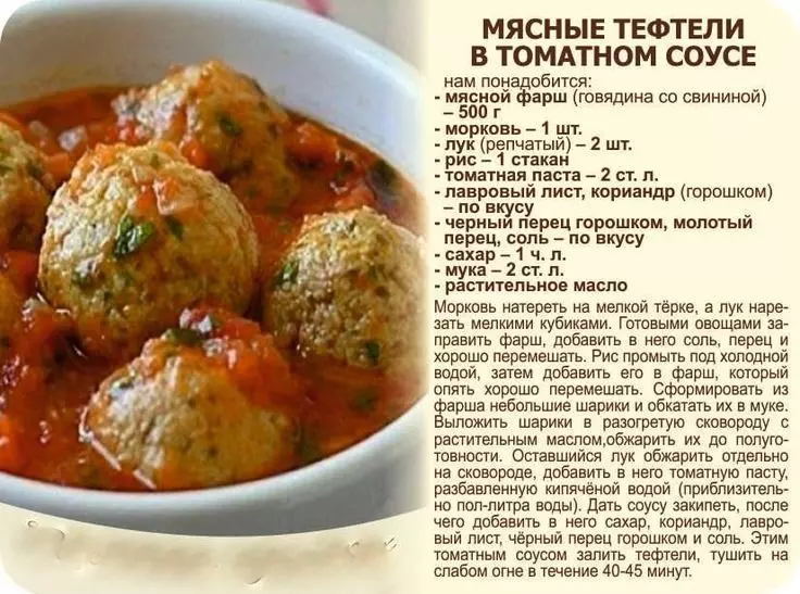 Кулинарная инфографика в рецептах