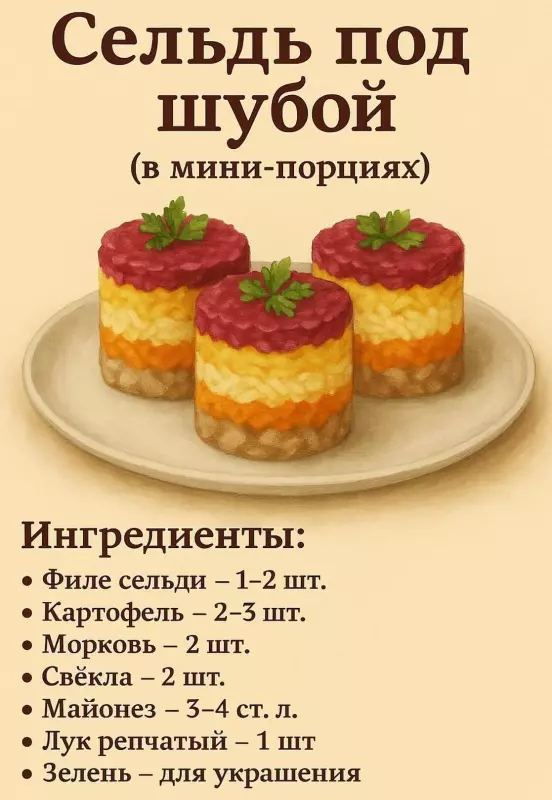 Кулинарная инфографика в рецептах