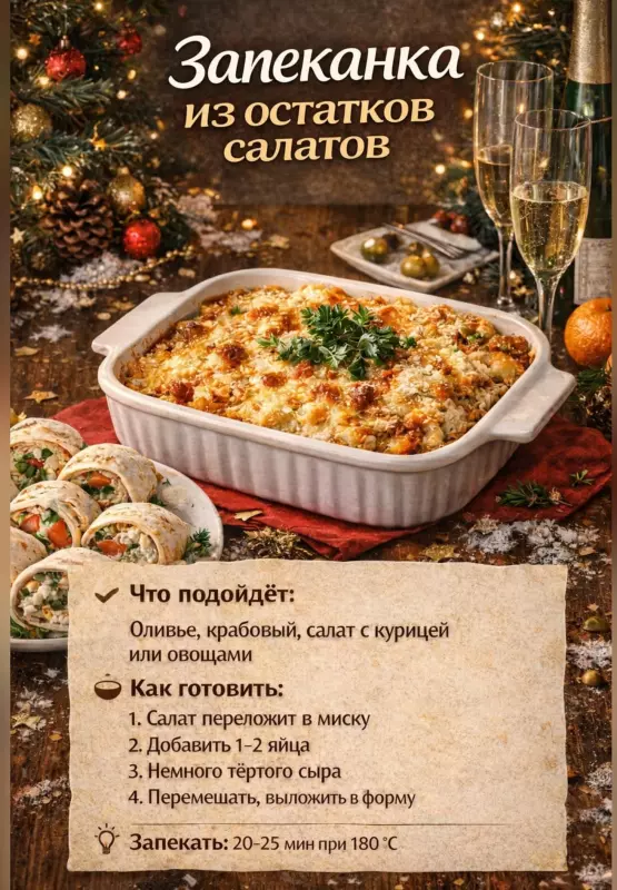 Кулинарная инфографика в рецептах