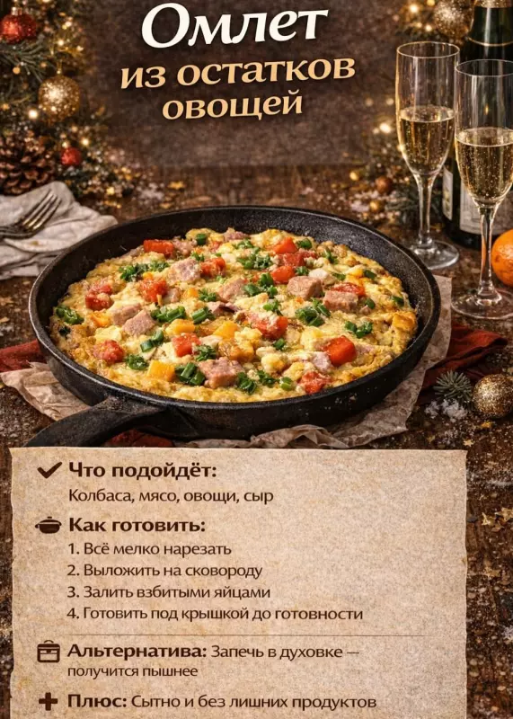 Кулинарная инфографика в рецептах