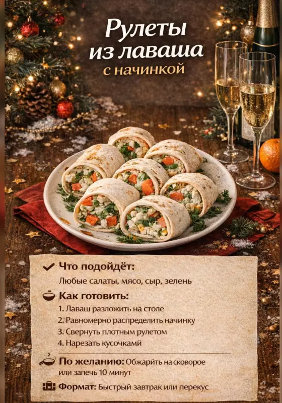 Кулинарная инфографика в рецептах