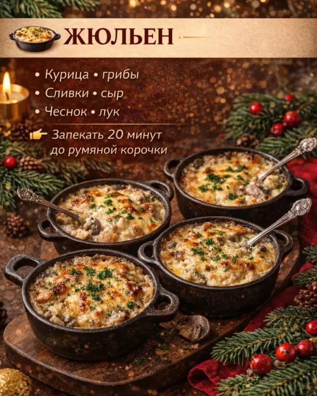 Кулинарная инфографика в рецептах