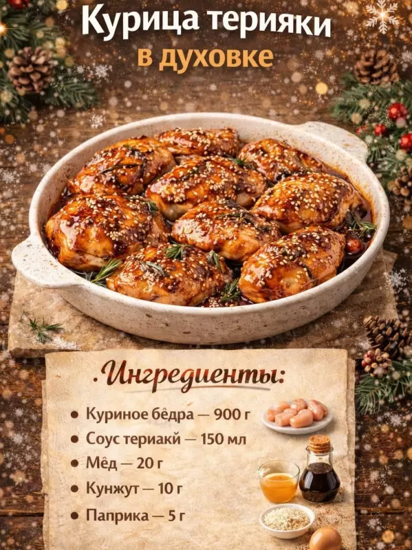 Кулинарная инфографика в рецептах