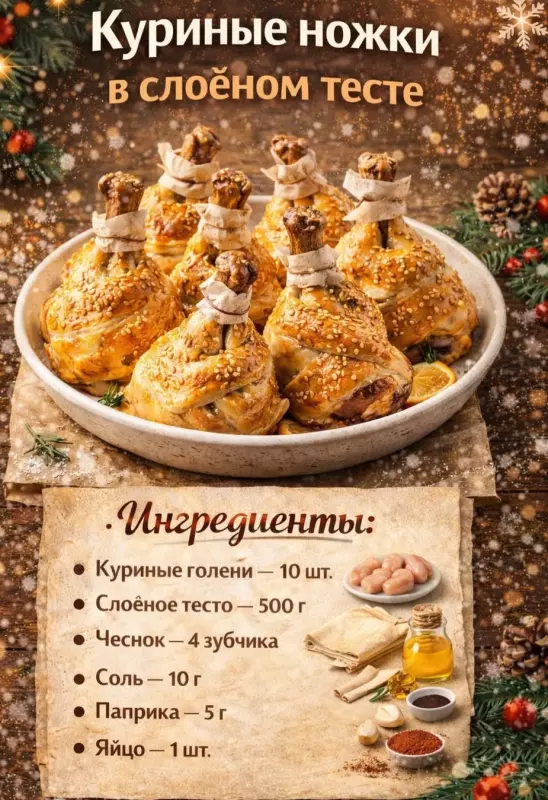 Кулинарная инфографика в рецептах