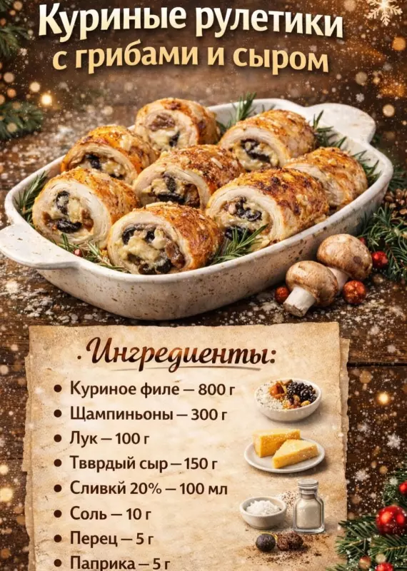 Кулинарная инфографика в рецептах