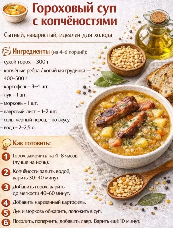 Кулинарная инфографика в рецептах