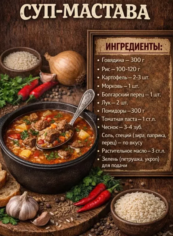 Кулинарная инфографика в рецептах