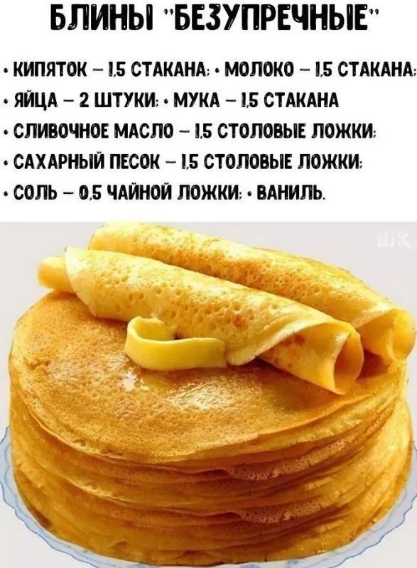 Кулинарная инфографика в рецептах