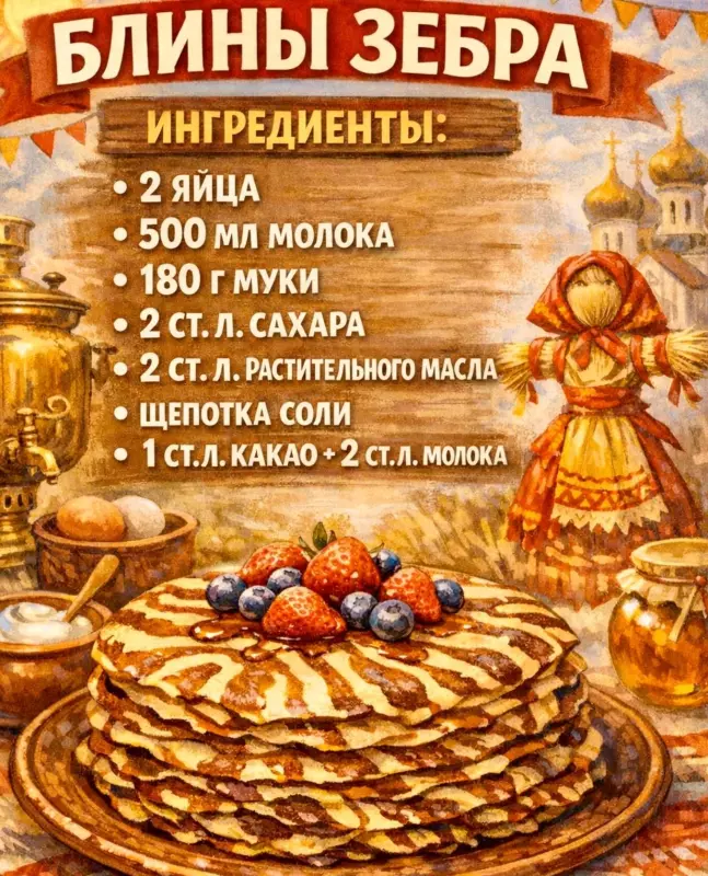 Кулинарная инфографика в рецептах