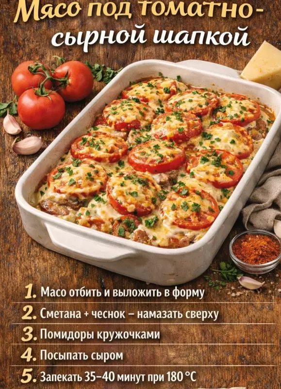 Кулинарная инфографика в рецептах