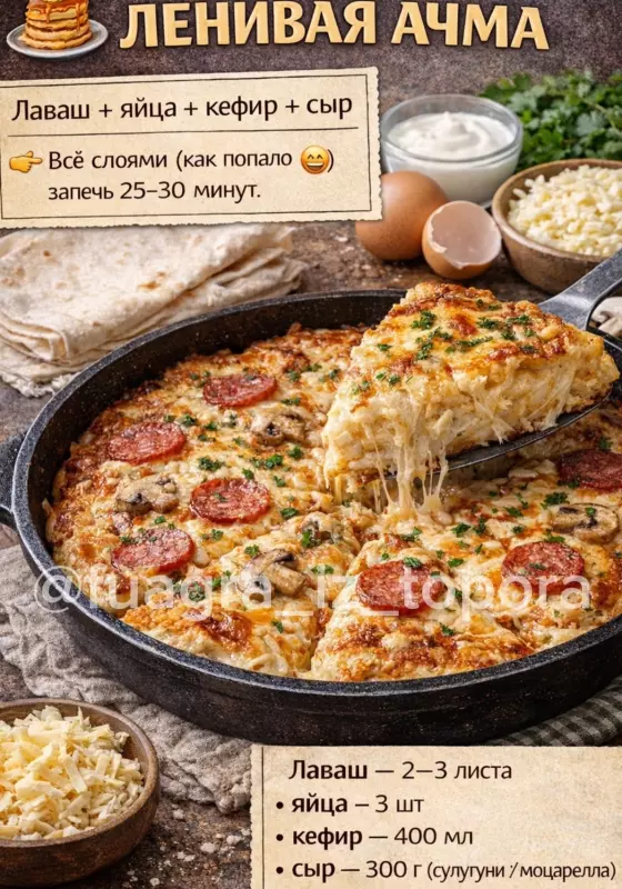 Кулинарная инфографика в рецептах