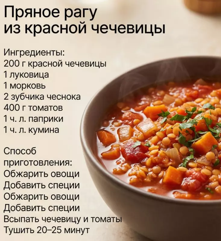 Кулинарная инфографика в рецептах