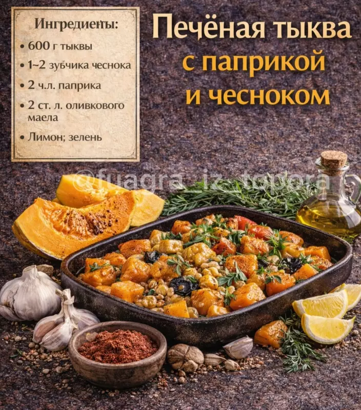 Кулинарная инфографика в рецептах