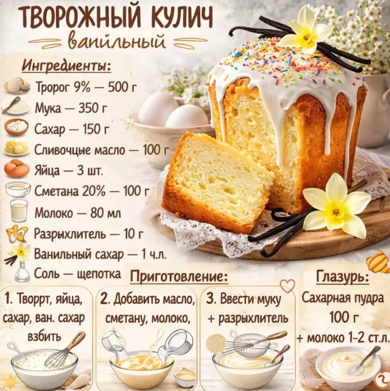 Кулинарная инфографика в рецептах