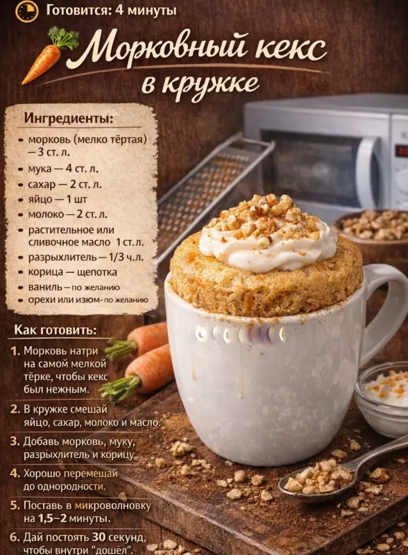 Кулинарная инфографика в рецептах