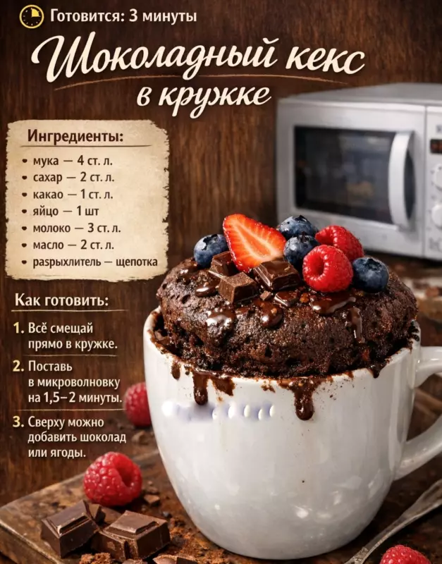 Кулинарная инфографика в рецептах