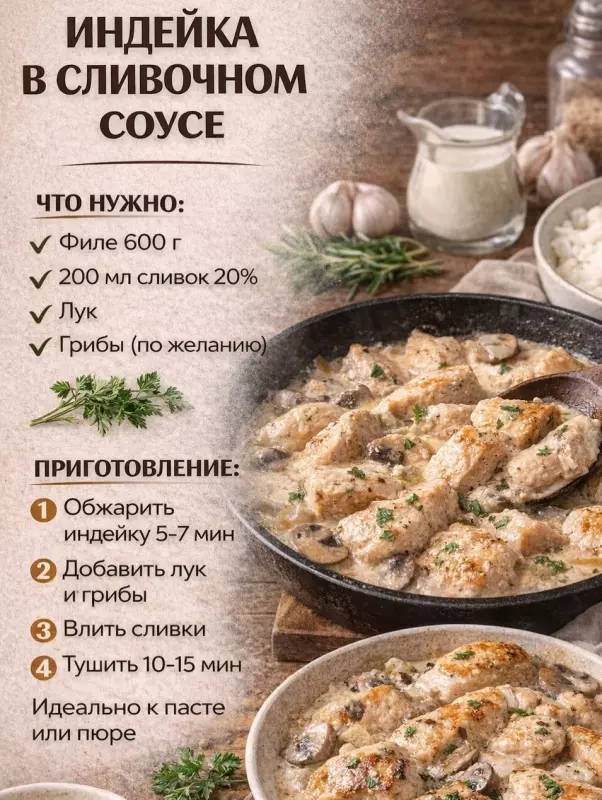 Кулинарная инфографика в рецептах