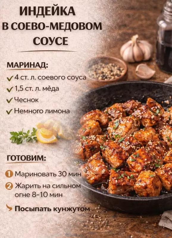 Кулинарная инфографика в рецептах