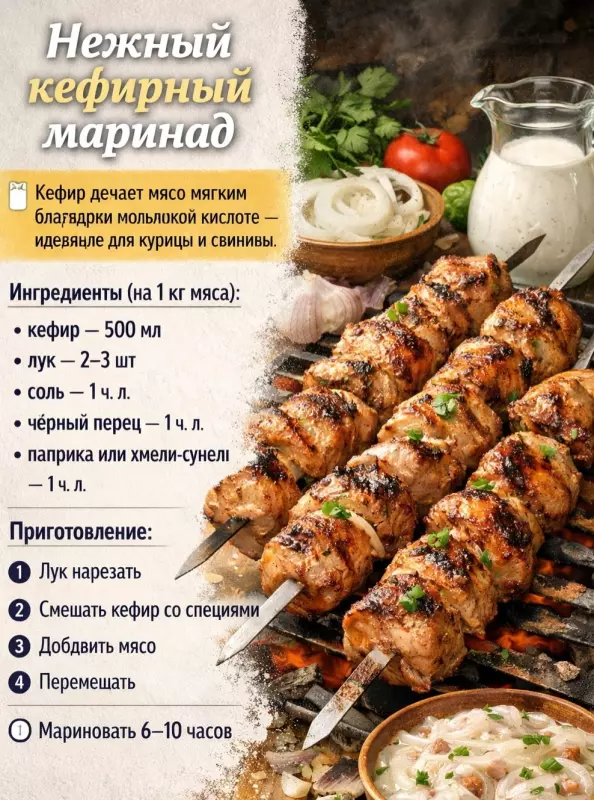 Кулинарная инфографика в рецептах