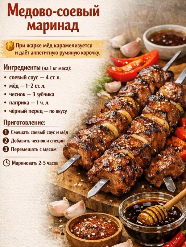 Кулинарная инфографика в рецептах