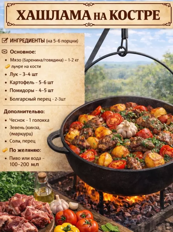 Кулинарная инфографика в рецептах
